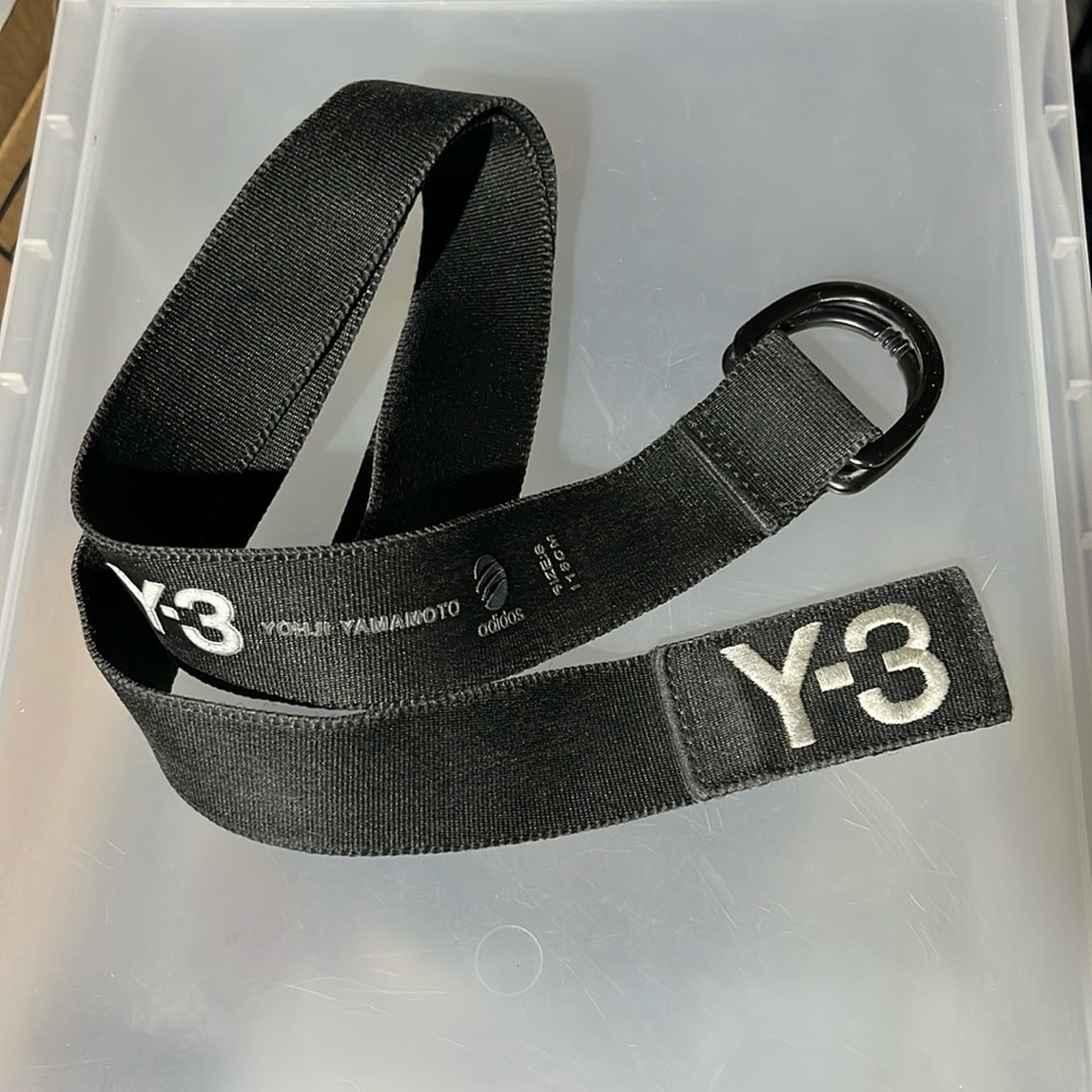 Yohji Yamamoto Adidas D-Ring Y-3 Logo Belt Size Small 118cm